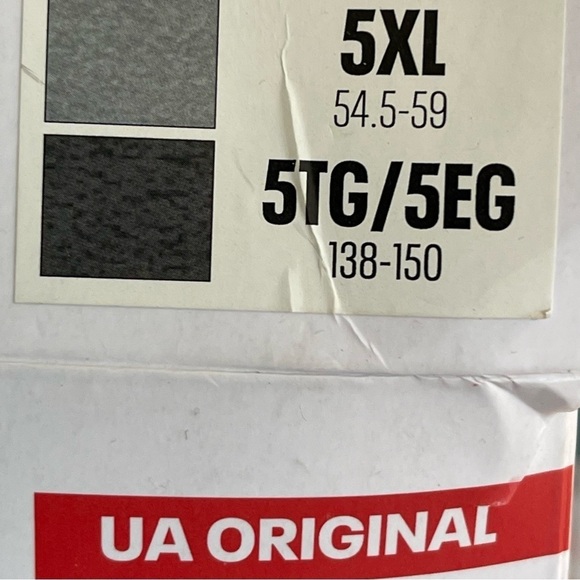 Under Armour UA Original BoxerJock Mens Size 5XL Gray 2 pair 9” inseam New - Picture 8 of 8